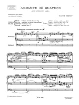 Andante du Quatuor - DEBUSSY - Partition - Orgue